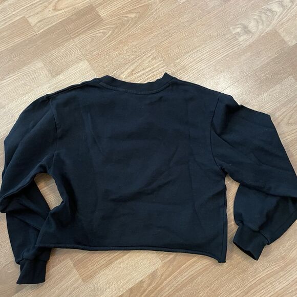 The Rolling Stones Christmas Lightweight Crop Crewneck Sweatshirt Women XS - Picture 7 of 7